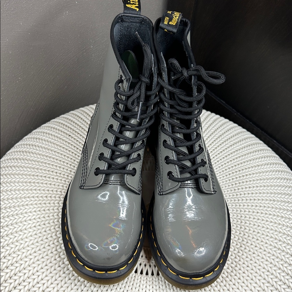 Dr. Martens 1460 Rainbow Patten Leather Boot - Picture 4 of 10